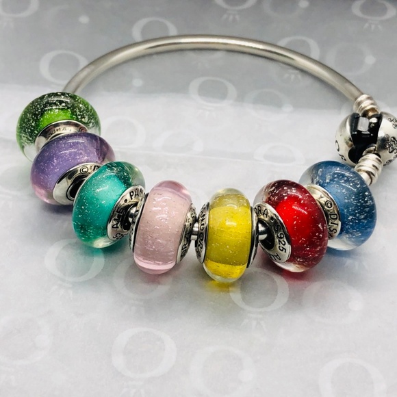 Pandora Jewelry - PANDORA Disney Princess Murano Beads, Set of 7